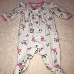 Unicorn footy pajamas